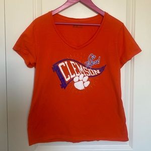 Clemson Women’s V Neck T‎ Shirt